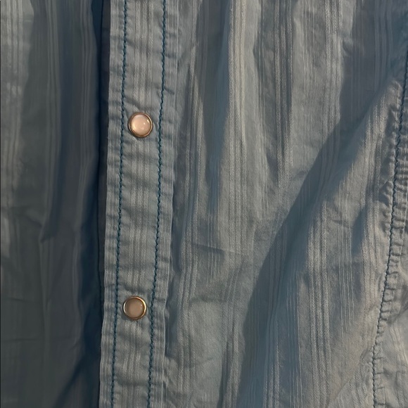 Men's Blue Button-Up Shirt - Picture 6 of 6